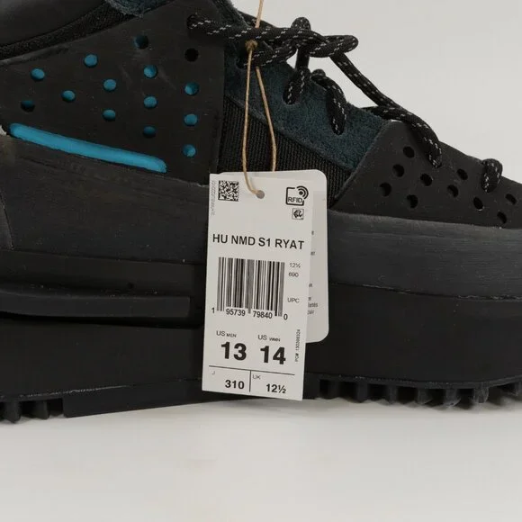 Adidas Pharrell x HU NMD_S1 RYAT 'Core Black' GV6639 Multi Size - Picture 9 of 10